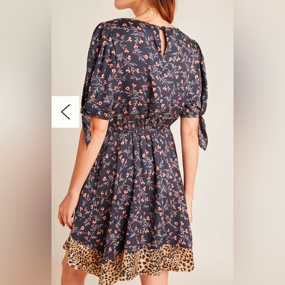 Rebecca Taylor Scarlett Tie-Sleeved Mini Dress - Picture 2 of 11